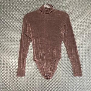 Jonden Made In USA Brown Long Sleeve Body‎ Suit Casual Wear Women's Size Small